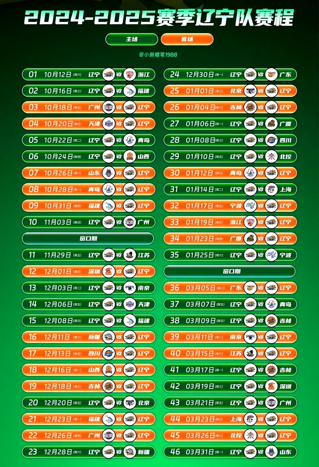 球队公布新赛程，挑战更为严峻